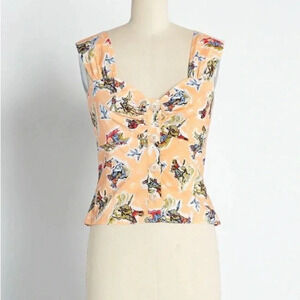 MODCLOTH Serene Serenade Tank Top in‎ Orange
